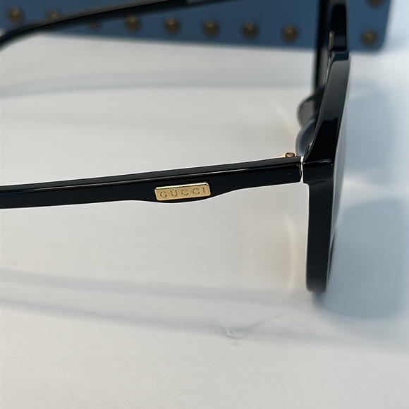 Gucci Black Round Asian Fit Ladies Gg0261sa 001 57 Sunglasses - Picture 4 of 15